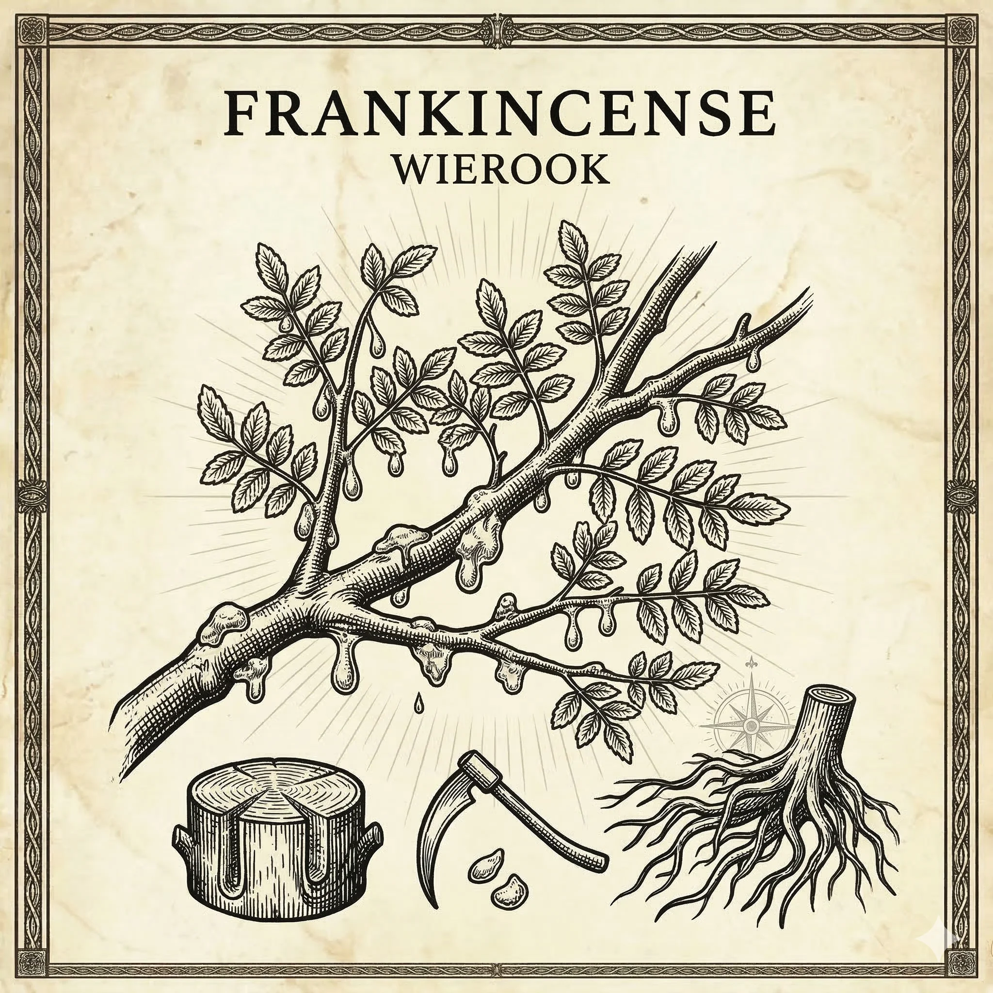 Frankincense — alchemistische gravure